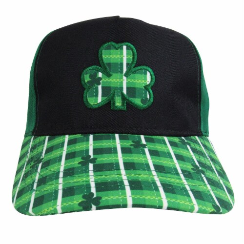 Ampro St. Patrick's Day Plaid Ball Cap Perspective: front