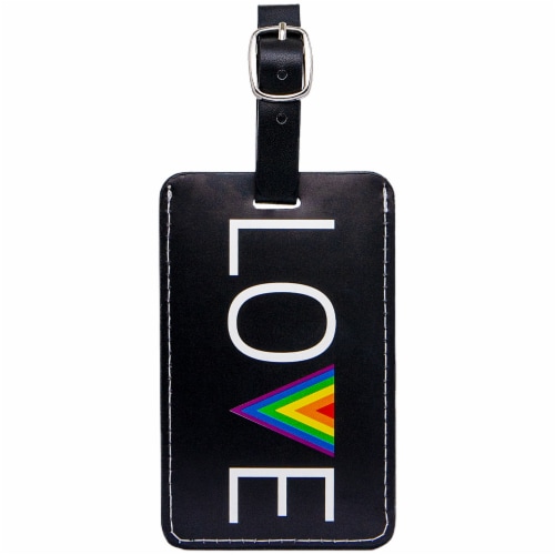 Ampro Rainbow LOVE Luggage Tag Perspective: front