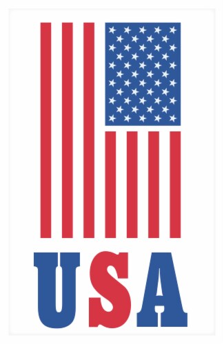 Ampro® Patriotic Gel Clings Perspective: front