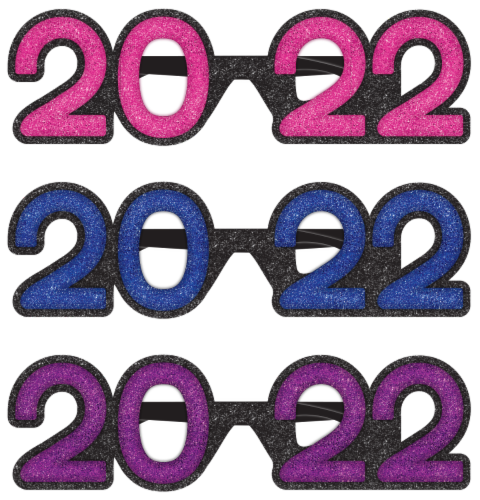 Ampro 2022 Glitter Glasses - Assorted Perspective: front