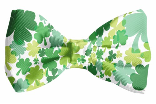 Ampro St. Patrick's Day Shamrock Bow Tie Perspective: front