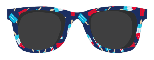 Amscan Popsicle Sunglasses Perspective: front