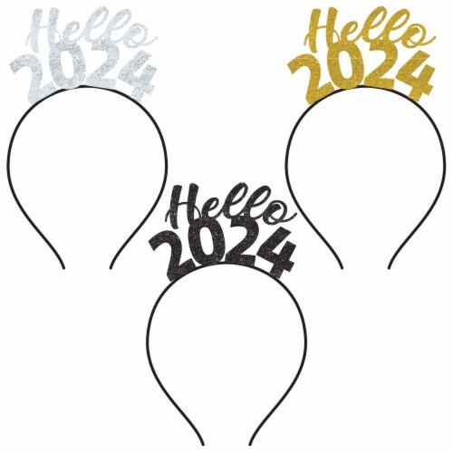 Ya Otta Hello 2024 Glitter Headbands Perspective: front