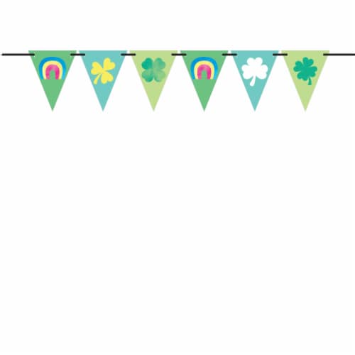 Ya Otta St Patrick's Day Pennant Flag Banner Perspective: front