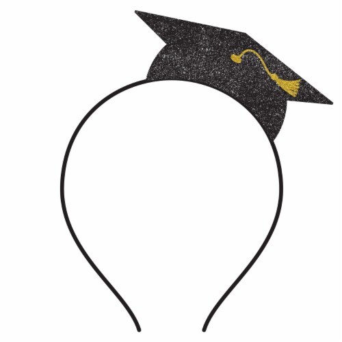 Ampro Grad Cap Glitter Headband Perspective: front