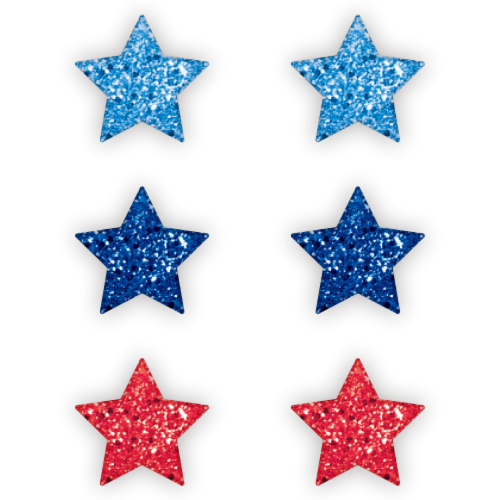 Ampro Assorted Star Earrings Perspective: front
