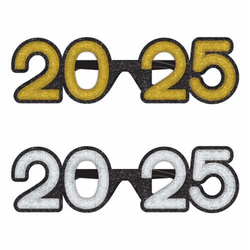 Amscan 2025 Glitter Glasses Perspective: front