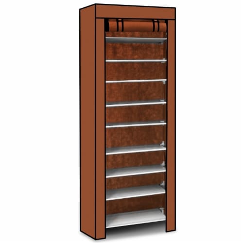 10 Tiers DIY Shoe Cabinet Dustproof Easy Assemble Tidy Shoe Rack