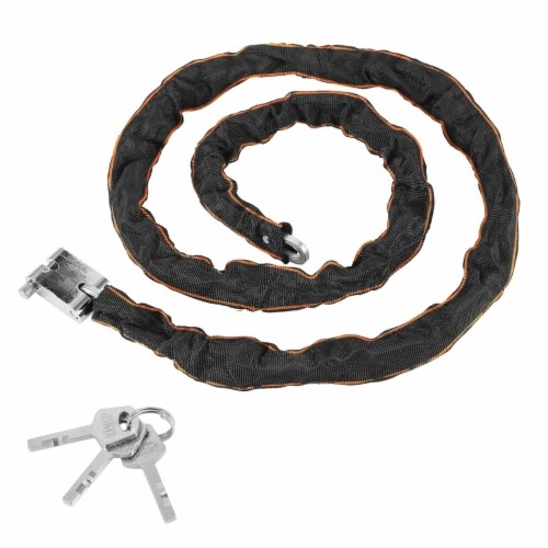 1.8M Bike Chain Lock With 3 Keys Heavy Duty Security Lock Bicycle Motorcycle Motor Bike Chai 1 unit Fry s Food Stores