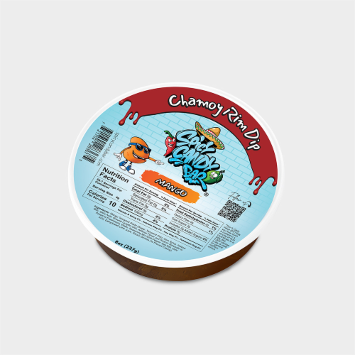 Spicy Candy Bar® Mango Chamoy Rim Dip Candy Box Perspective: front