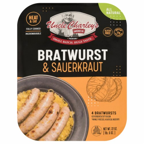 Uncle Charley's Bratwurst & Sauerkraut Perspective: front