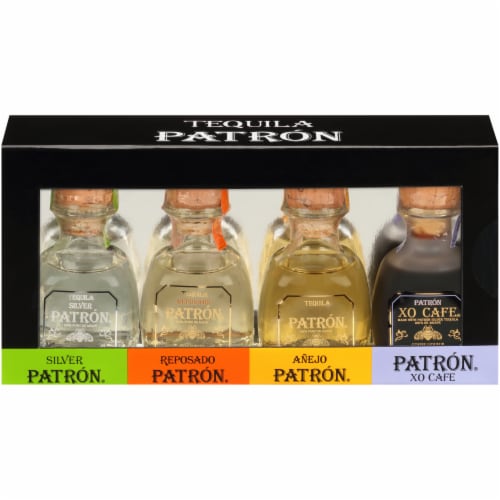 Patron Tequila & Liqueur Variety Pack Perspective: front