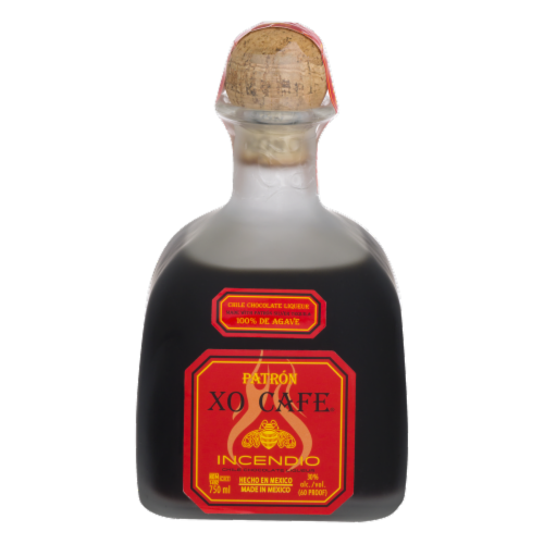 Patron Xo Cafe Incendio Chile Chocolate Liqueur Perspective: front
