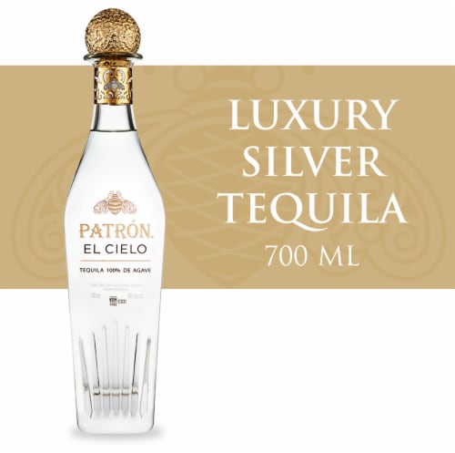 PATRÓN® EL CIELO Luxury Silver Tequila Perspective: front