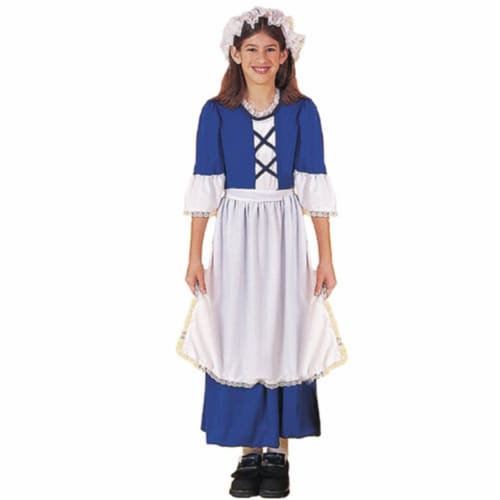 Forum Novelties Inc 20877 Little Colonial Miss Child Costume Size Large- Size 12-14 Perspective: front