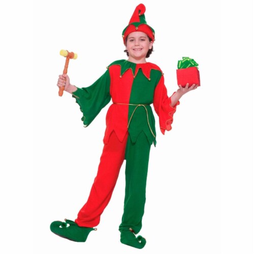 Forum Novelties Costumes 275399 Santas Elf Child Costume - Medium Perspective: front