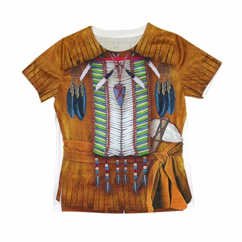 Forum Novelties Young Indian Brave Sublimation Child Tee - Small Costume Perspective: front