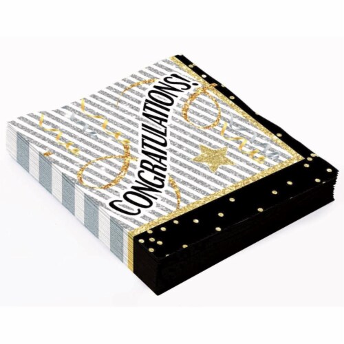 Forum 268651 Congratulations Luncheon Napkin - 16 Piece Perspective: front