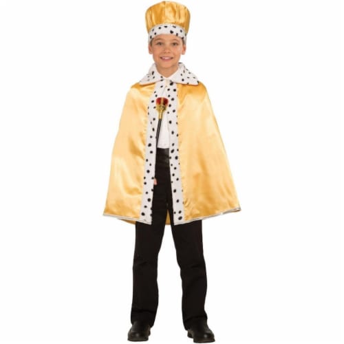 Forum Novelties 280731 Childrens Silver Royal Cape Perspective: front