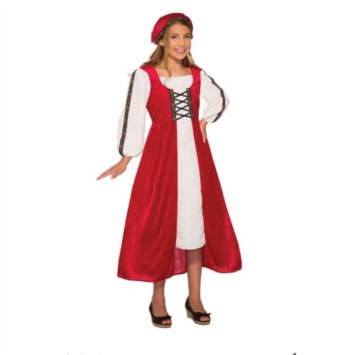 Forum Novelties Renaissance Faire Girl Child's Costume, Red, Small Perspective: front