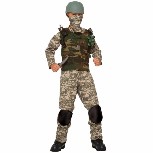Forum Novelties 277495 Halloween Boys Combat Trooper Costume - Large Perspective: front