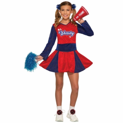 Forum Novelties Halloween Girls Cheerleader Costume - Medium Costume Perspective: front