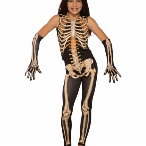 Forum Novelties Halloween Girls Pretty Bones Costume - Large Costume Perspective: front