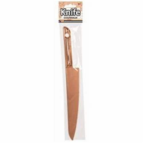 Forum Novelties Rose Gold Cake Knife Perspective: front
