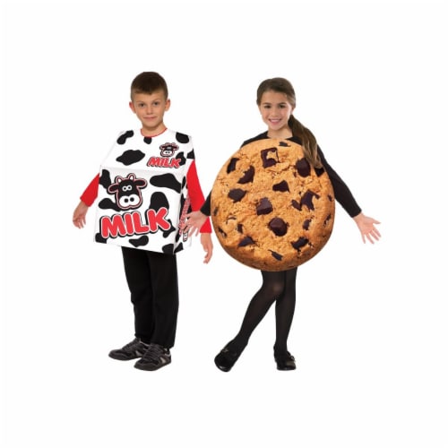 Forum Novelties Child's Photo-Real Milk & Cookies Costume Set, One Size Perspective: front