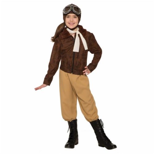Forum Novelties Amelia Earheart Large Children's Costume Perspective: front