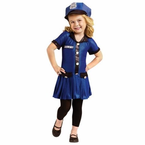 Forum Novelties 414308 Child Police Girl Costume, Extra Large Perspective: front