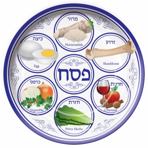 Forum Novelties 649129 9 in. Seder Paper Plate - Pack of 8 Perspective: front