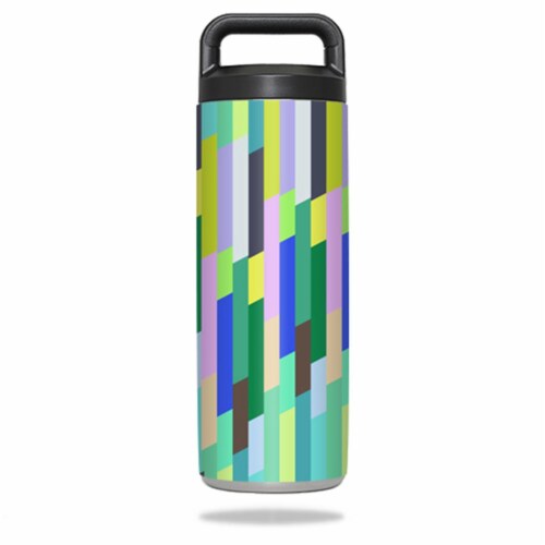 MightySkins YERABOT18-Fruit Stripes Skin for Yeti Rambler 18 oz Bottle Wrap Cover Sticker - F Perspective: front
