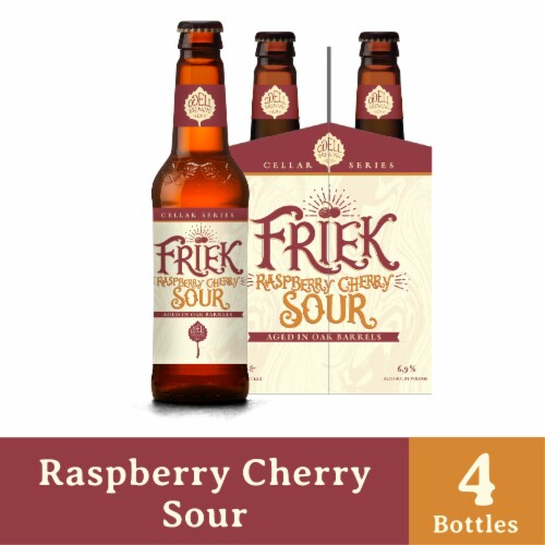 Odell Brewing Friek Raspberry Cherry Sour Beer Perspective: front