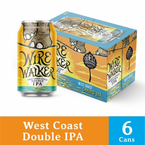 Odell Brewing Wire Walker West Coast Double IPA Craft Beer Perspective: front