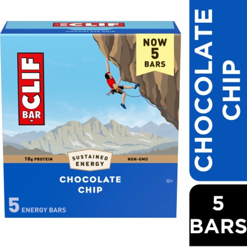 CLIF BAR Chocolate Chip Energy Protein Bars Perspective: front