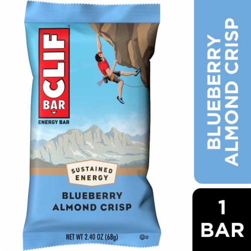 Clif Bar Blueberry Almond Crisp Energy Bar Perspective: front