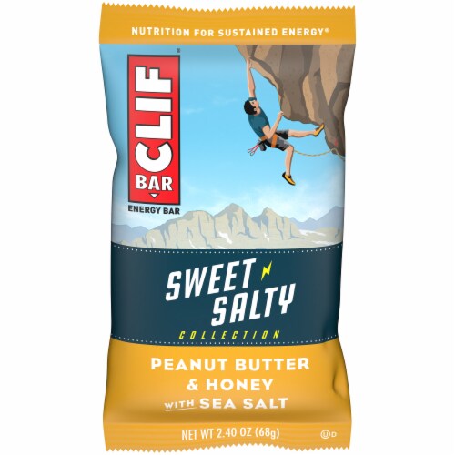 Clif Bar Peanut Butter & Honey with Sea Salt Energy Bars Perspective: front
