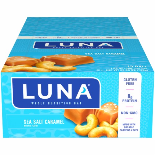 Luna® Sea Salt Caramel Whole Nutrition Bars Perspective: front
