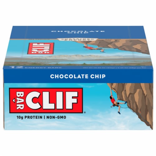 CLIF BAR® Chocolate Chip Energy Bars Perspective: front