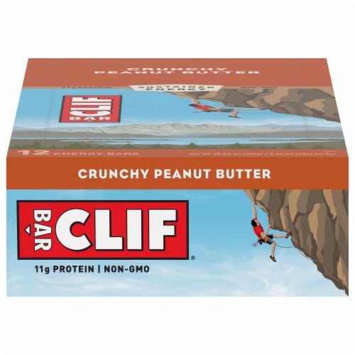 CLIF BAR® Crunchy Peanut Butter Energy Bars Perspective: front