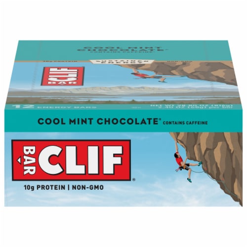 CLIF BAR® Cool Mint Chocolate Energy Bars Perspective: front