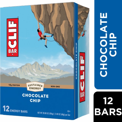 CLIF BAR® Chocolate Chip Energy Bars Perspective: front