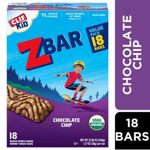 CLIF Kid Zbar® Value Pack Chocolate Chip Granola Bars Perspective: front