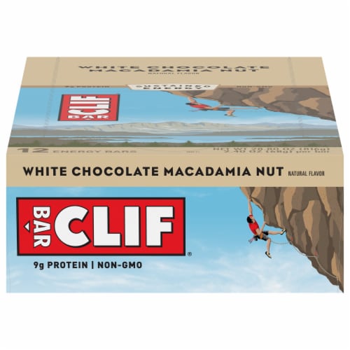 Energy Bar, White Chocolate Macadamia Nut, 2.4 oz Bar, 12 Bars/Box Energy Bar, White Chocolate Macadamia Nut, 2.4 oz Bar, 12 Bars/Box