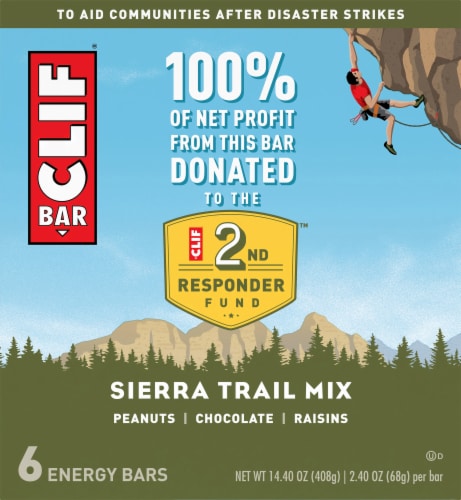 CLIF BAR® Sierra Trail Mix Energy Bars Perspective: front
