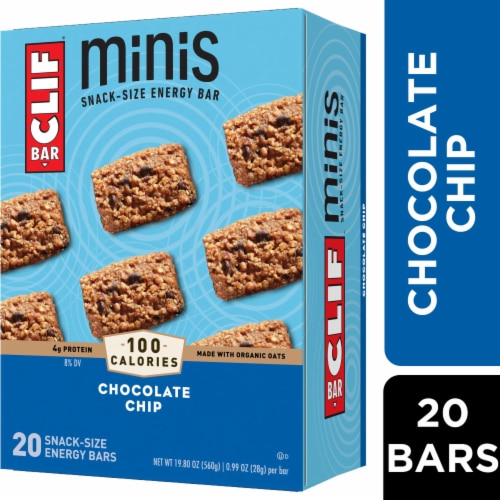 CLIF BAR Minis Chocolate Chip Snack-Size Energy Bars Perspective: front