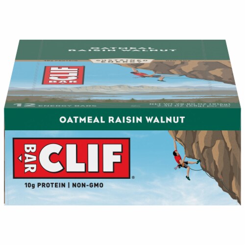Clif Bar® Oatmeal Raisin Walnut Energy Bars Perspective: front