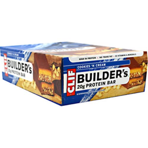 Clif Builders Cookies 'N Cream Protein Bar Perspective: front