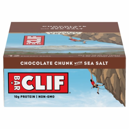 Clif Bar® Sweet & Salty Chocolate Chunk with Sea Salt Energy Bars Perspective: front